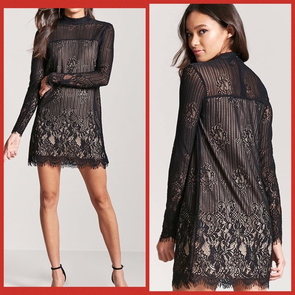 Forever 21 Dresses & Skirts - FOREVER 21 Crochet Lace Dress - SMALL